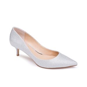 Badgley Mischka Silver Heels